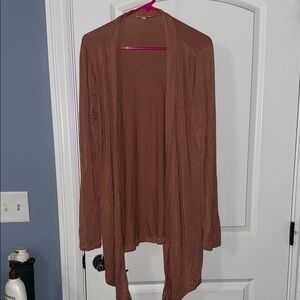 Zenana Outfitters Rust Open Front Cardigan